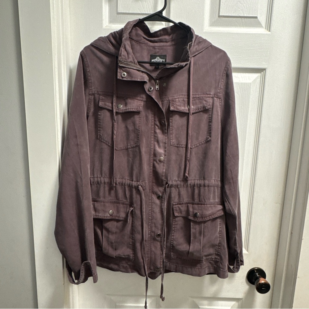 Angie Mauve Utility Jacket